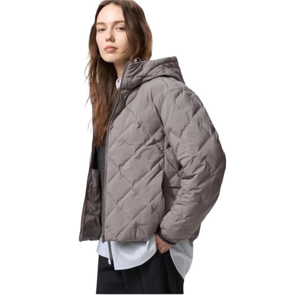 Uniqlo PUFFTECH Parka Jacket in Grey